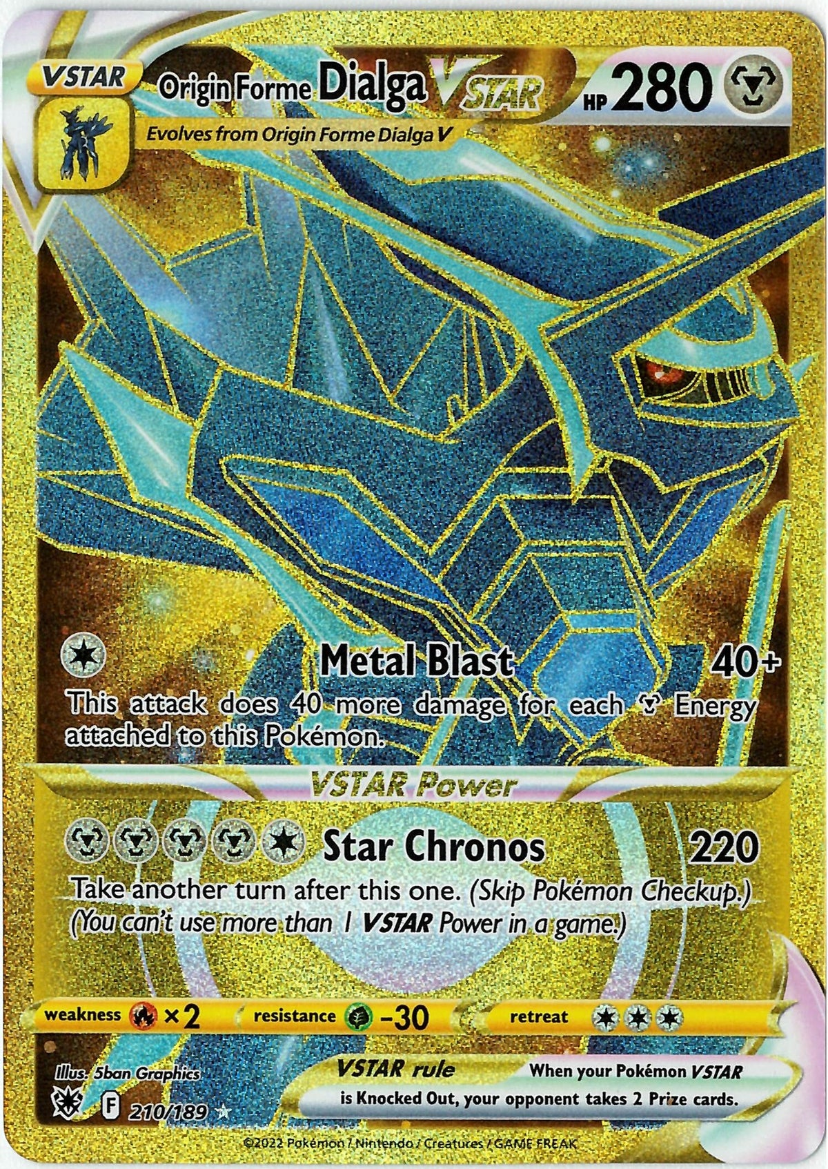 Origin Forme Dialga VSTAR (ASR 210)